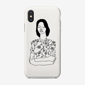 Dress With Flowers Phone Case