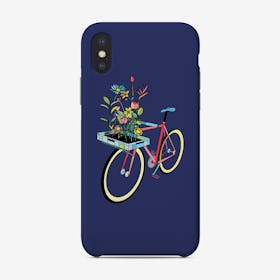 Bike And Flowers Phone Case