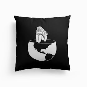Alone On Earth Cushion