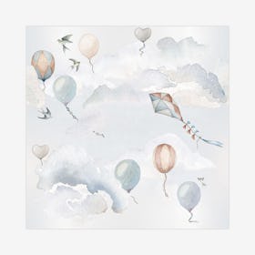 Balloons Fairytale - Wallpaper