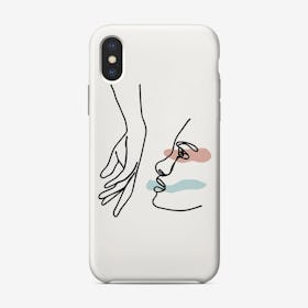 Female Hand Kiss Phone Case
