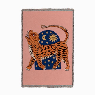 Tiger temple Small Woven Throw