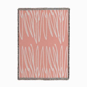 Doodle Pink Woven Throw