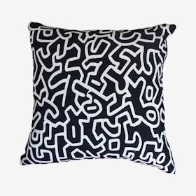 Segara Cushion Cover - Black / White