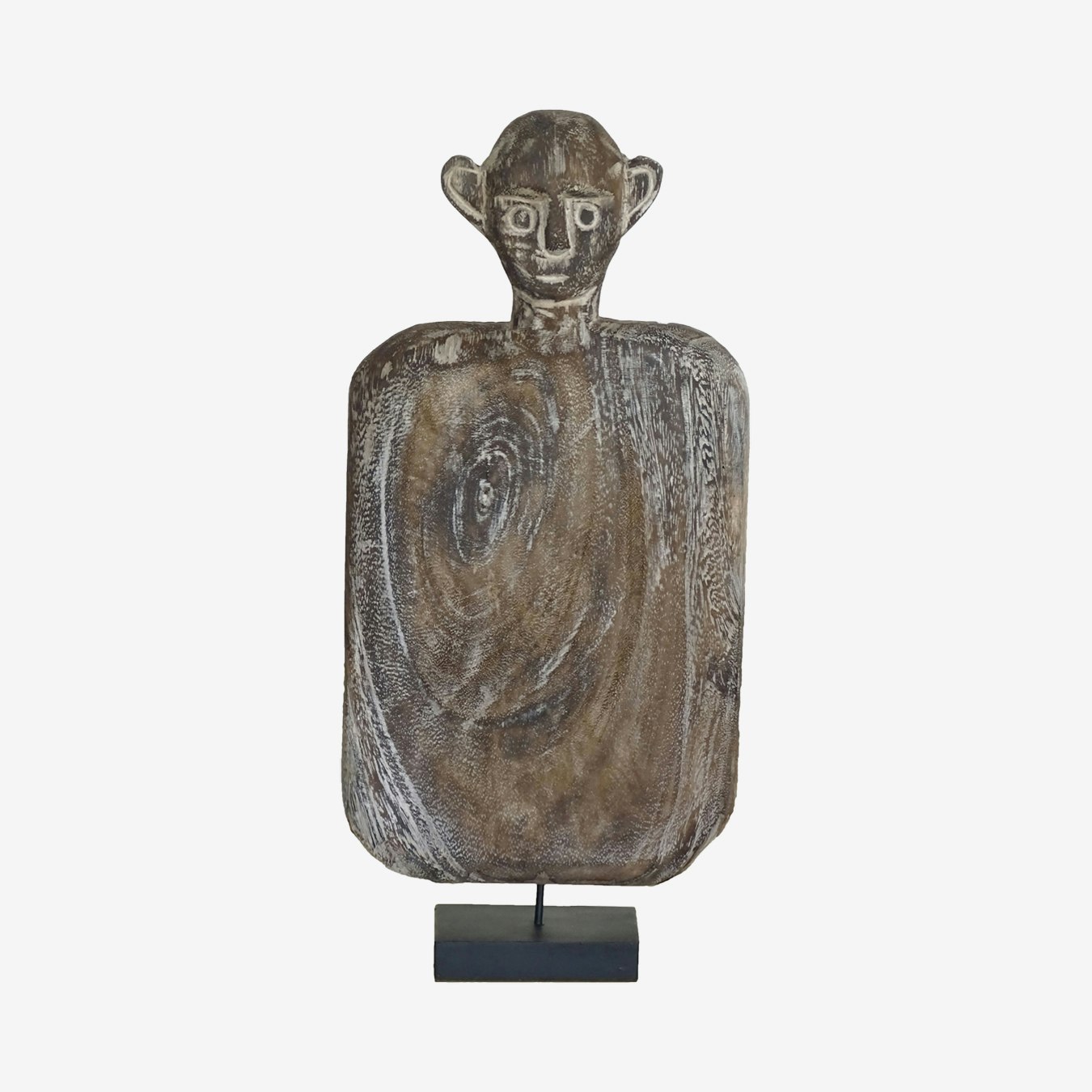 Aman Timor Wooden Statue on Stand
