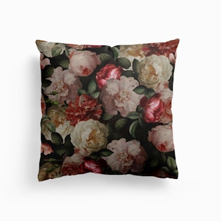 Jan Davidsz De Heem Night Roses Garden Cushion