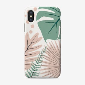 Trend Abstract Modern Palm Leaves Jungle Phone Case