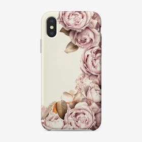 Vintage Summer Sepia Rose Blossoms Garden Phone Case