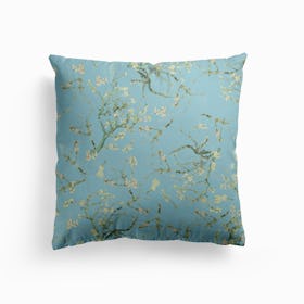 Vintage Van Gogh Cherry Blossoms Garden Cushion