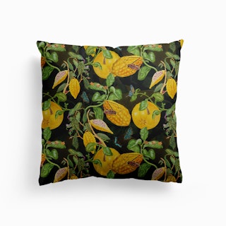 Maria Sibylla Merian Lemons And Insects Canvas Cushion