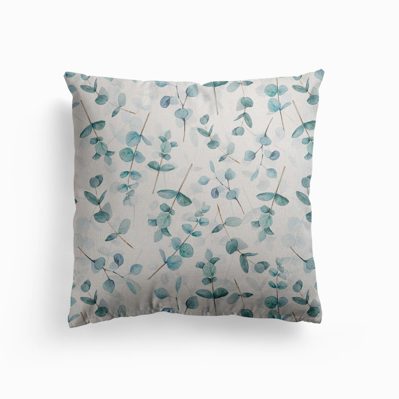 Eucalyptus Leaves And Branches Canvas Cuscino