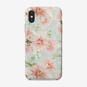 Blush Pastel Summer Chrysantems Phone Case