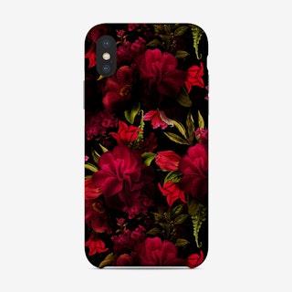 Dark Red Vintage Roses Phone Case