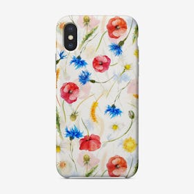 Midsummer Poppies And Cornflowers Meadow 2 Phone Case