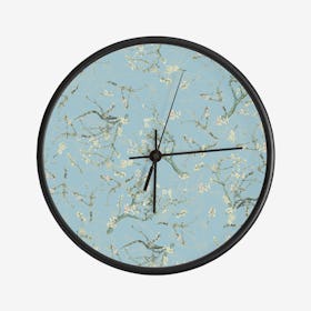 Vintage Van Gogh Cherry Blossoms Garden Clock