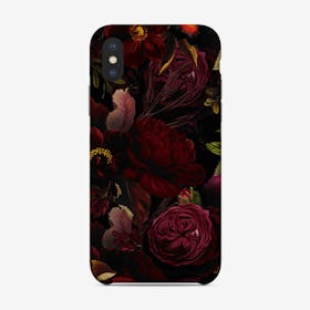 Dark Vintage Rose Garden Phone Case