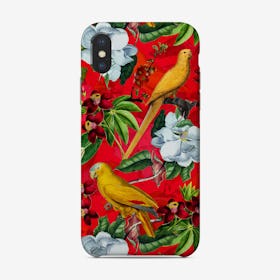 Tropical Vintage Parrot Jungle Garden Phone Case