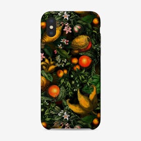 Dark Vintage Citrus Fruits Garden Phone Case