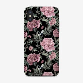 Night Watercolor Roses Phone Case