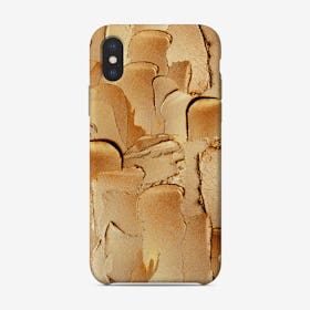 Gold Glamour Acrylic Brush Strokes  Phone Case