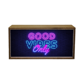 Light Box Home - Good Vibes Only