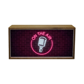 Light Box On The Air - Studio Sign