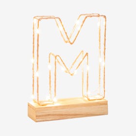 LED Letter Light - Initial M