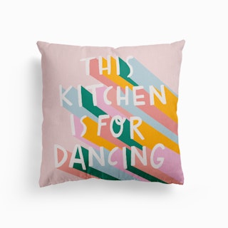 This Kitchen Is For Dancing Canvas Cushion