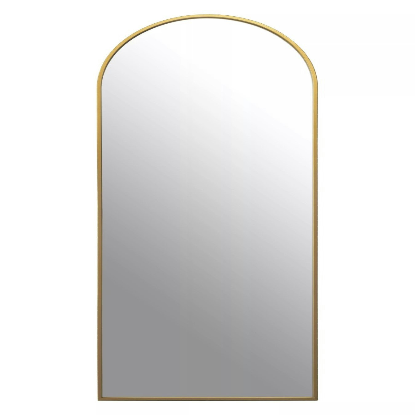Avento Tall Arched Mirror - Gold by Fifty Five South
