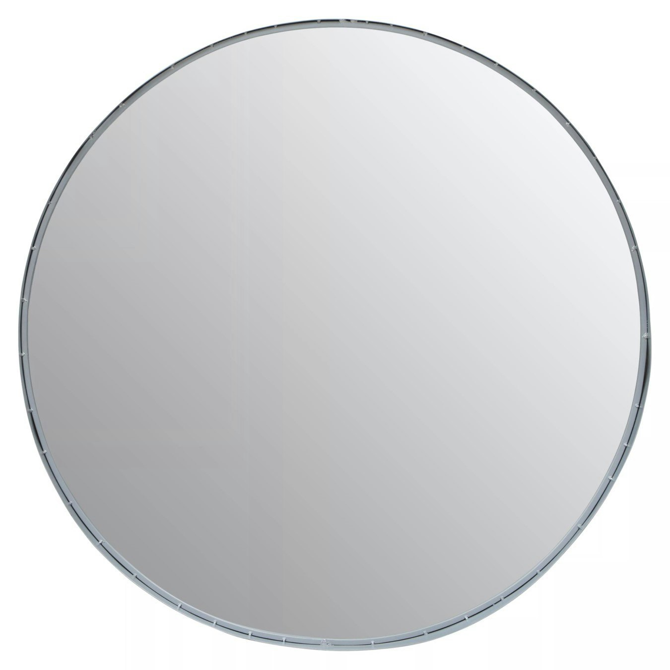 Avento Round Wall Mirror - Silver by Fifty Five South