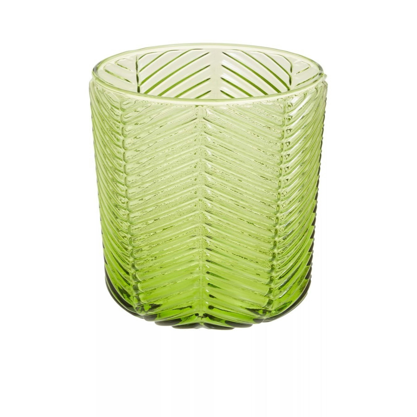 Four Fleur Highball Glasses - Green by Fifty Five South