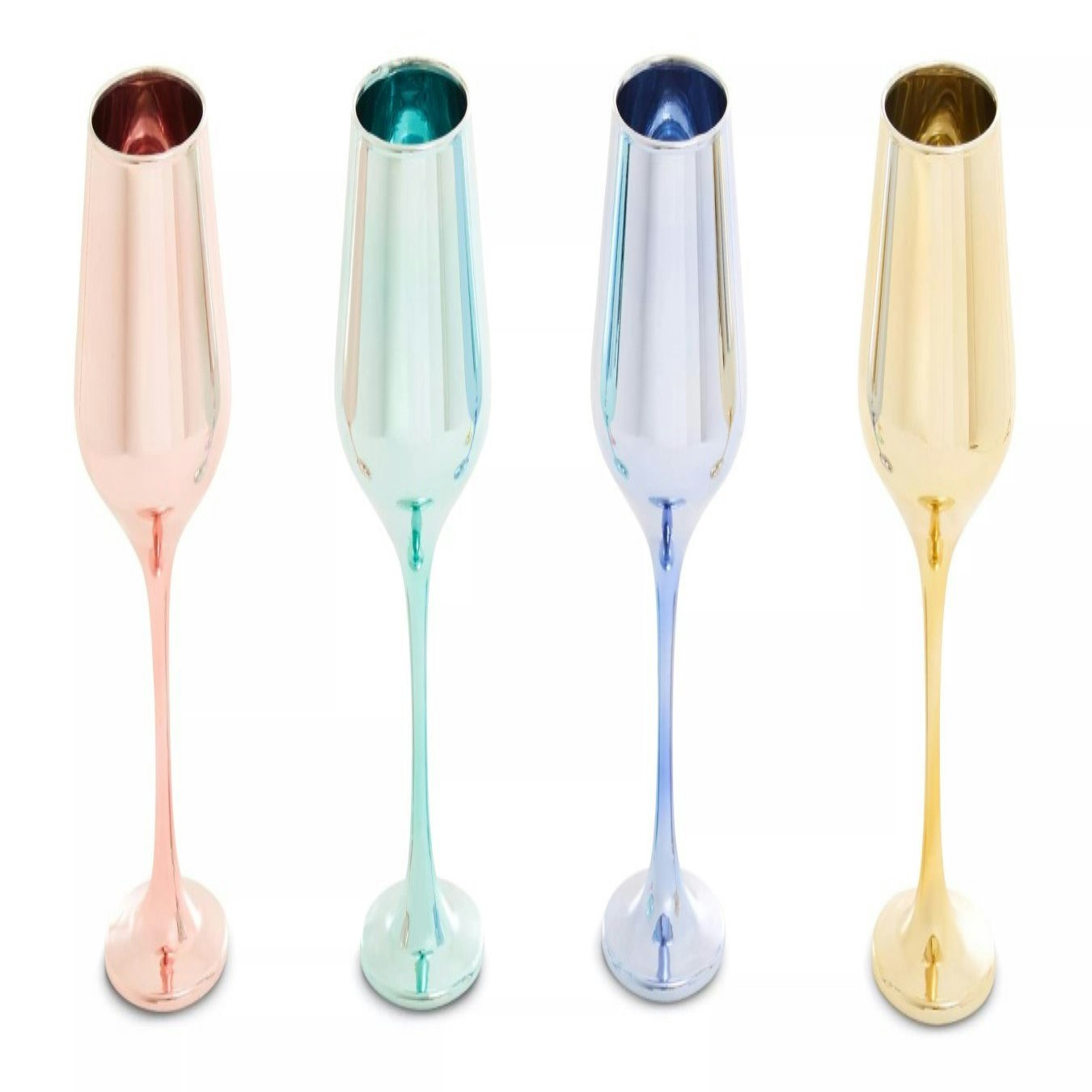 Four Wine Glasses - Assorted Colours by Fifty Five South