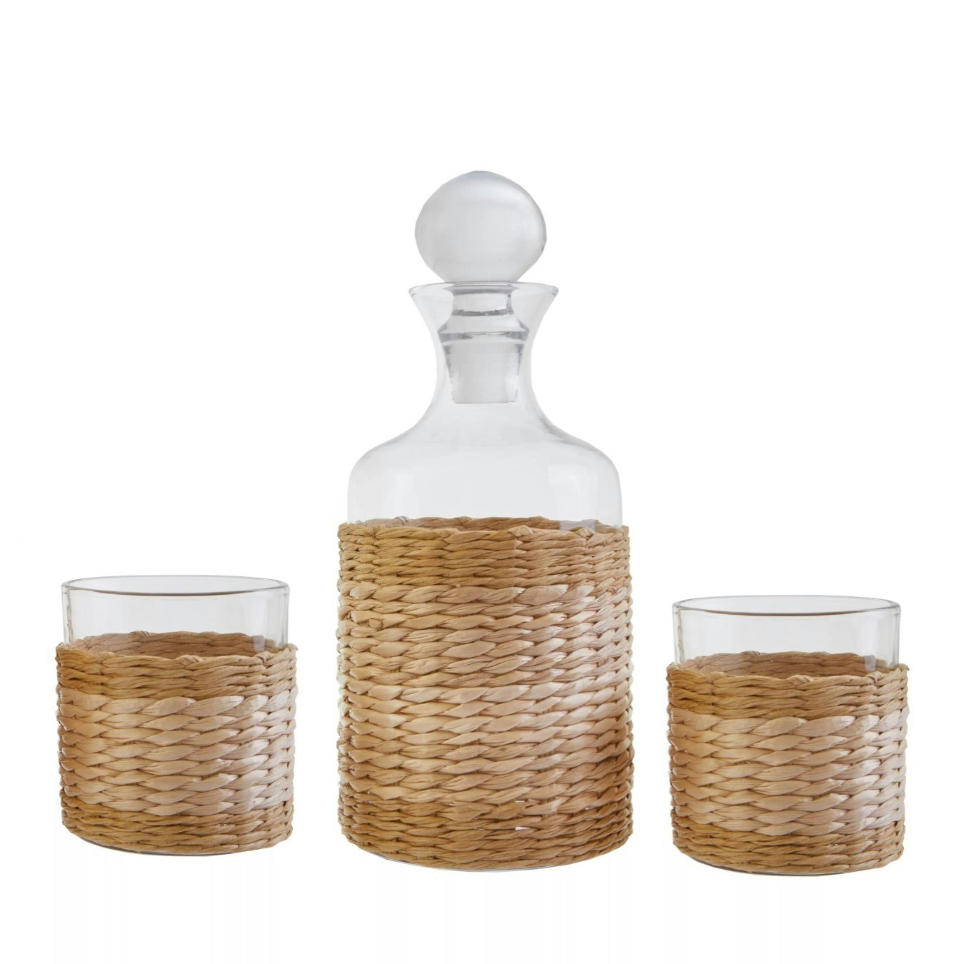 Juno Glass And Decanter - Three Piece Set by Fifty Five South