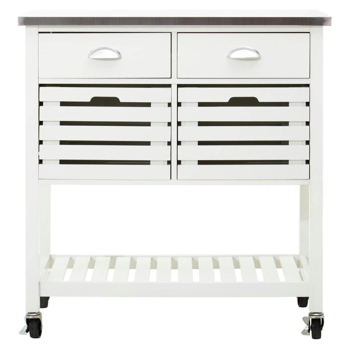 Frankfurt Cream Kitchen Trolley by Fifty Five South