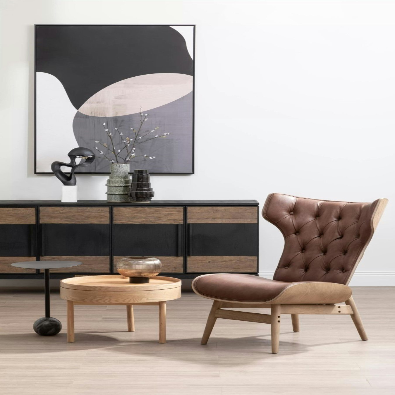 Viborg Revolving Top Side Table by Fifty Five South