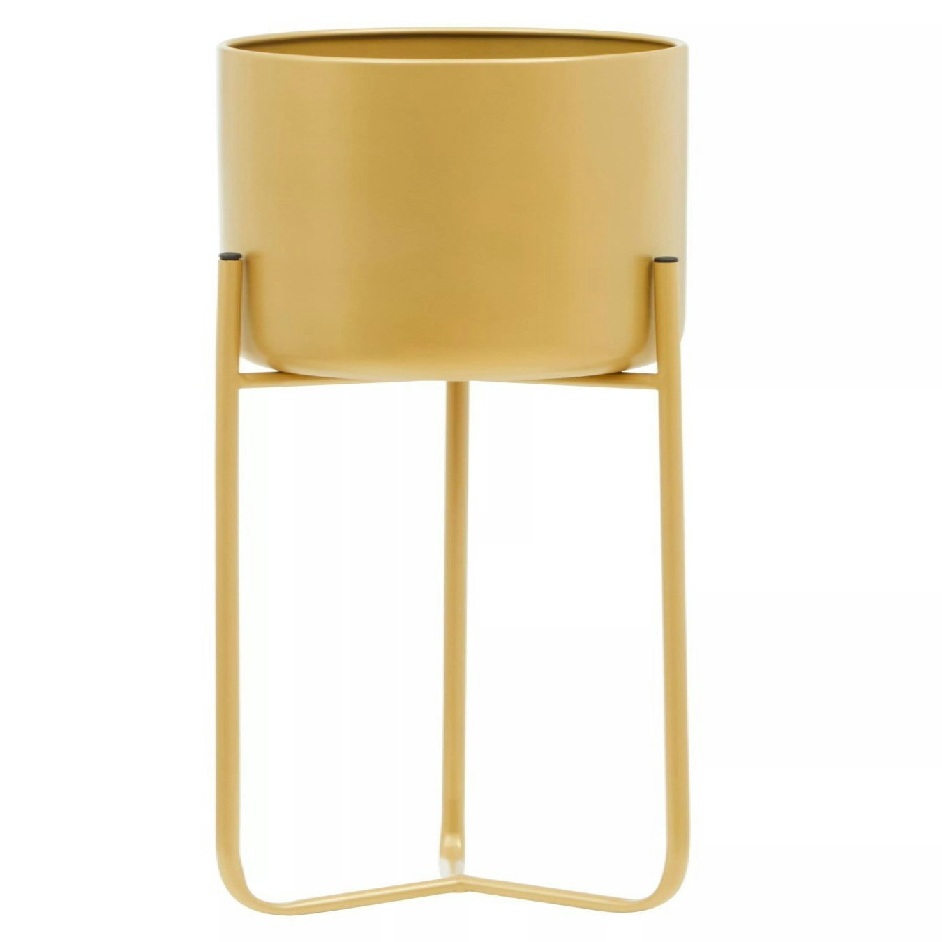 Avento Floor Planter - Gold Finish by Fifty Five South