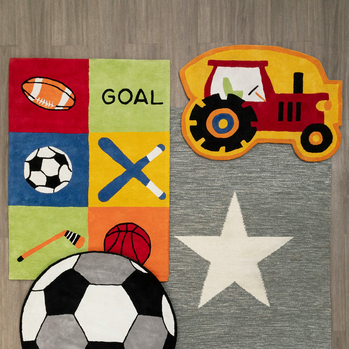 Kids Sport Cotton Rug by Fifty Five South