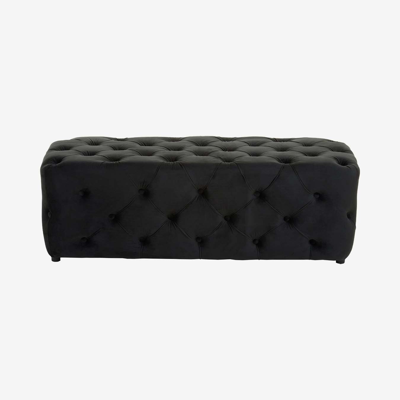Alea Velvet Bench - Black by Fifty Five South