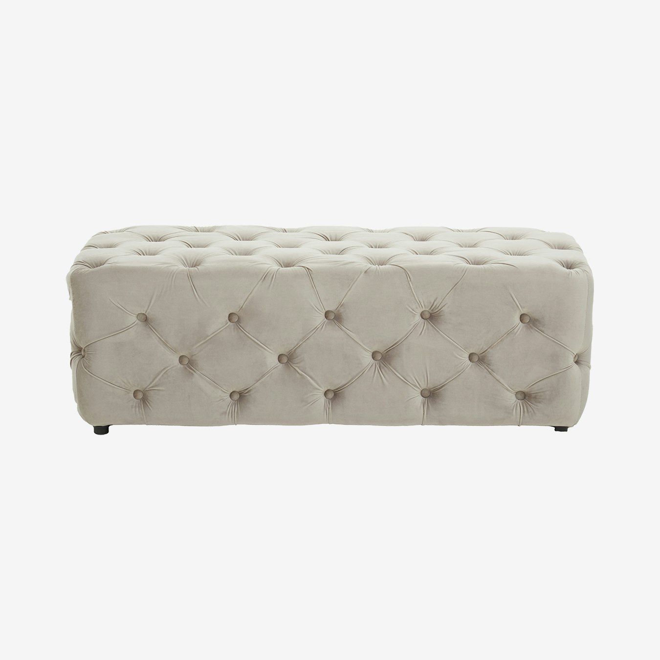 Alea Velvet Bench - Mink by Fifty Five South