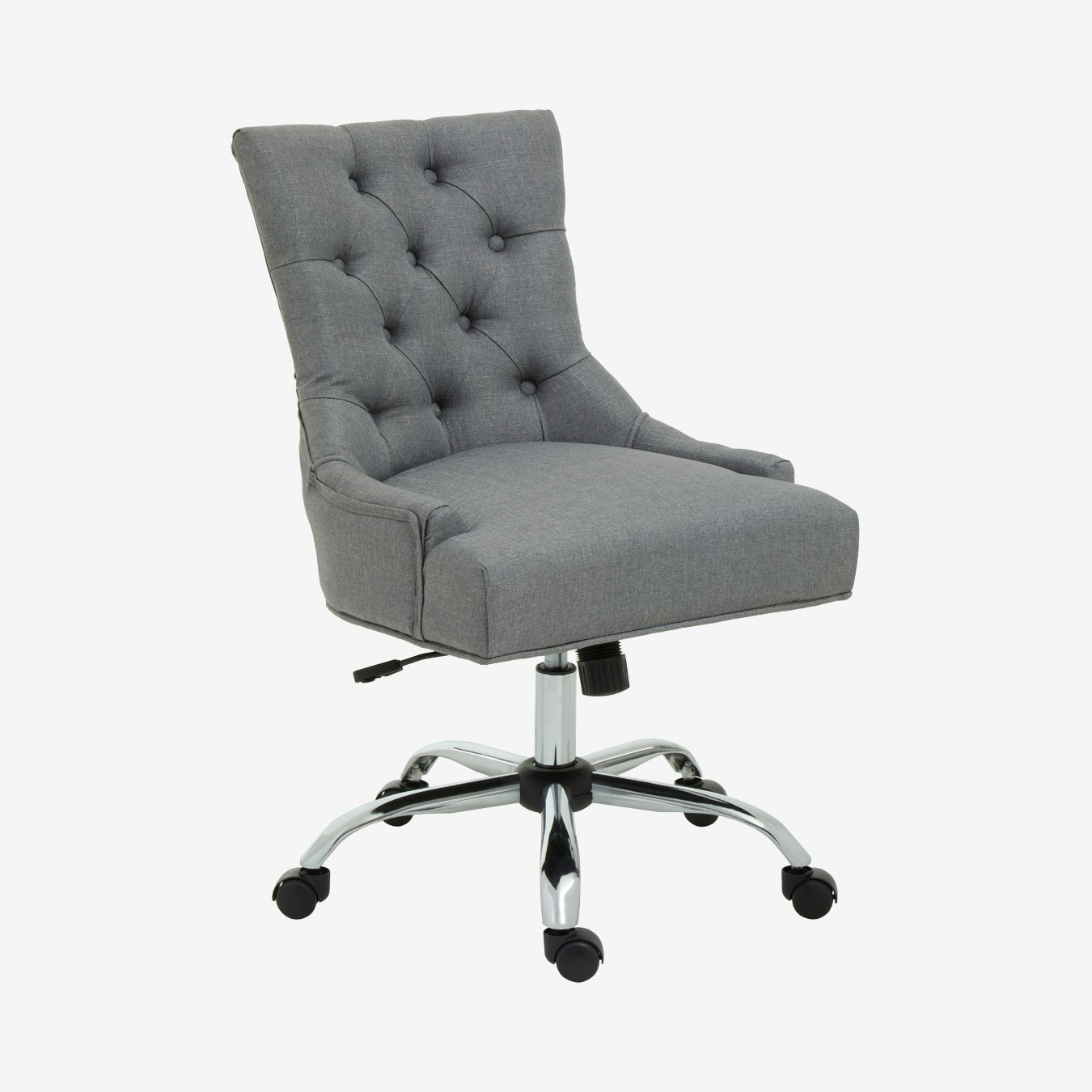 Anita Fabric Office Chair - Grey / Chrome by Fifty Five South