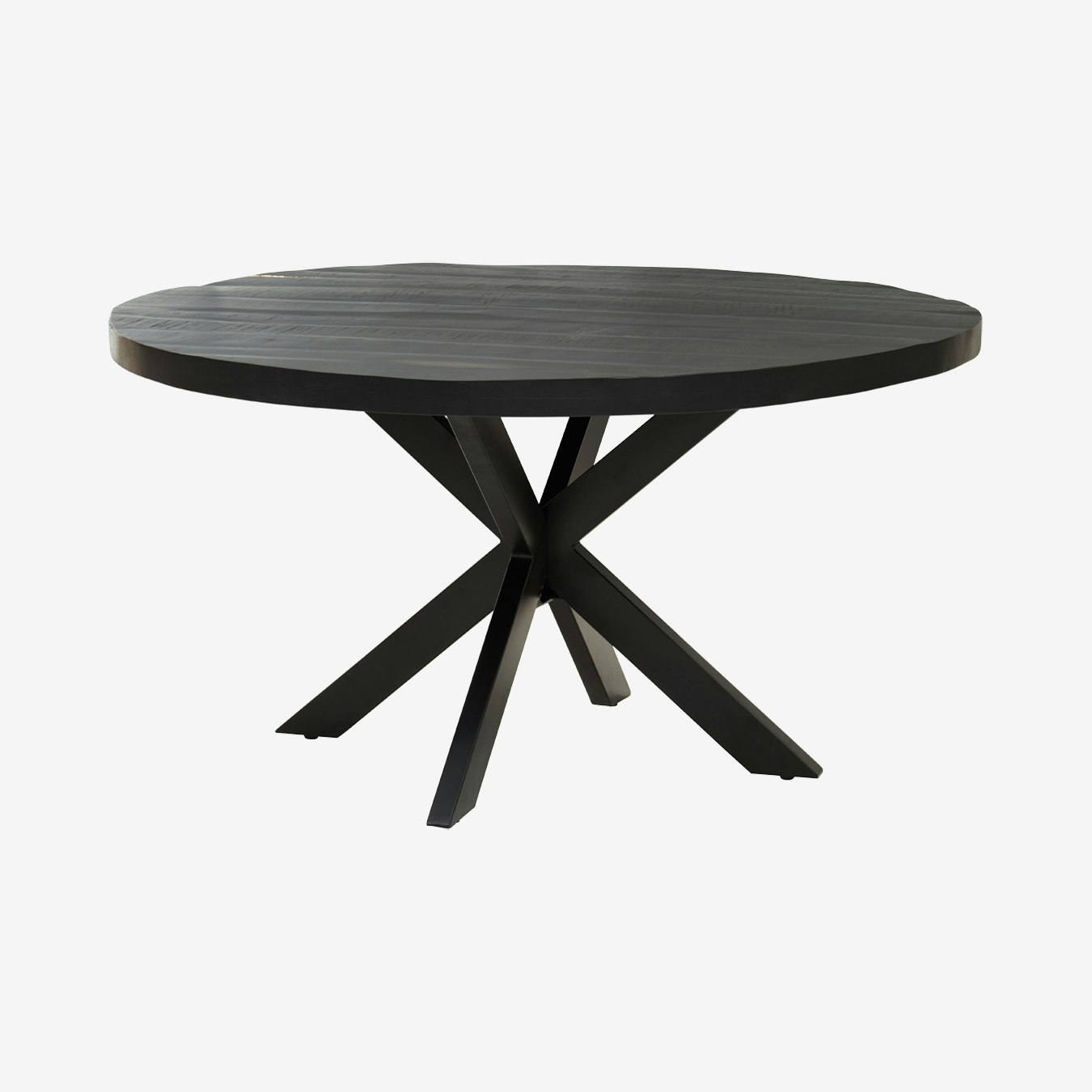 Arol Round Dining Table - Black by Fifty Five South