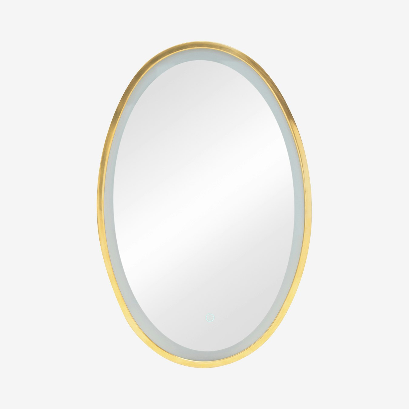 Avelino Oval Illuminated Mirror - Gold by Fifty Five South