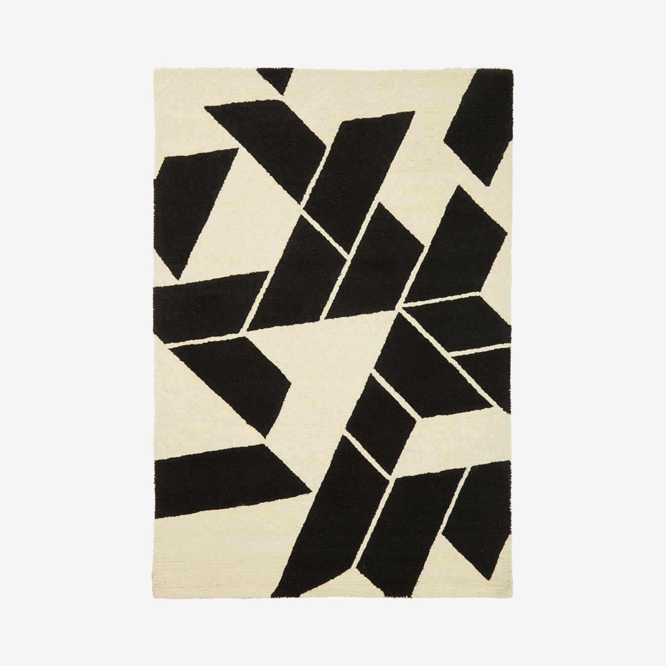Bosie Milana Area Rug - Black / White by Fifty Five South