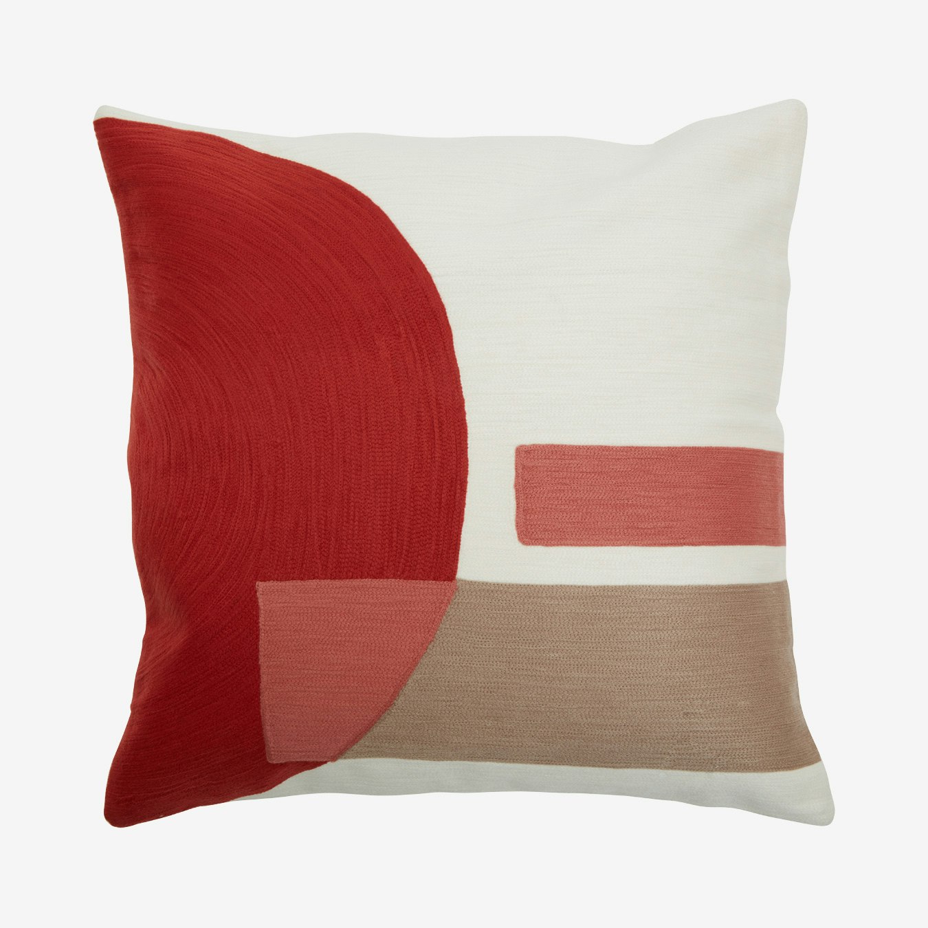Bosie Ozella Square Cushion - Red by Fifty Five South