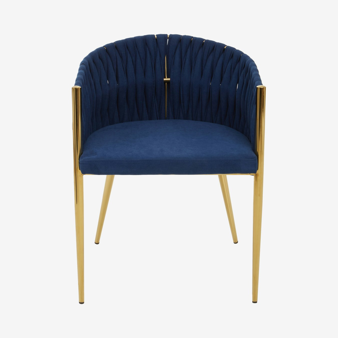 Gilden Dining Chair - Blue / Gold by Fifty Five South
