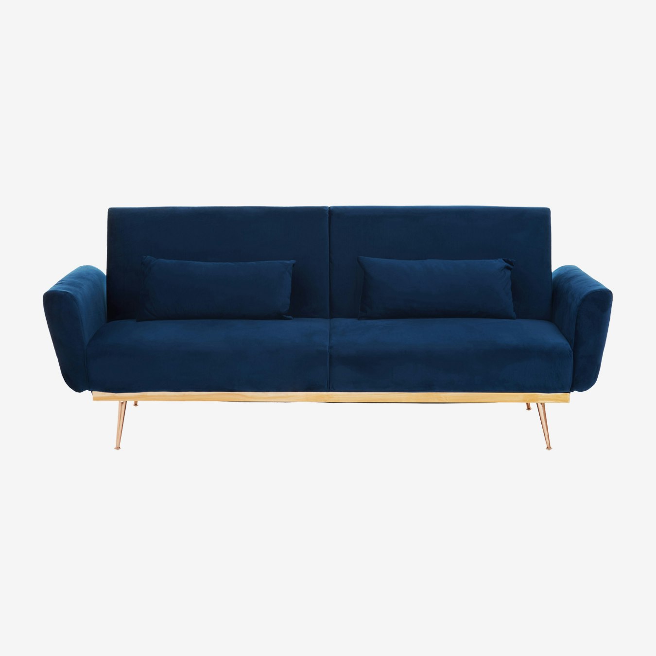 Hatton Sofa Bed - Dark Blue / Gold by Fifty Five South
