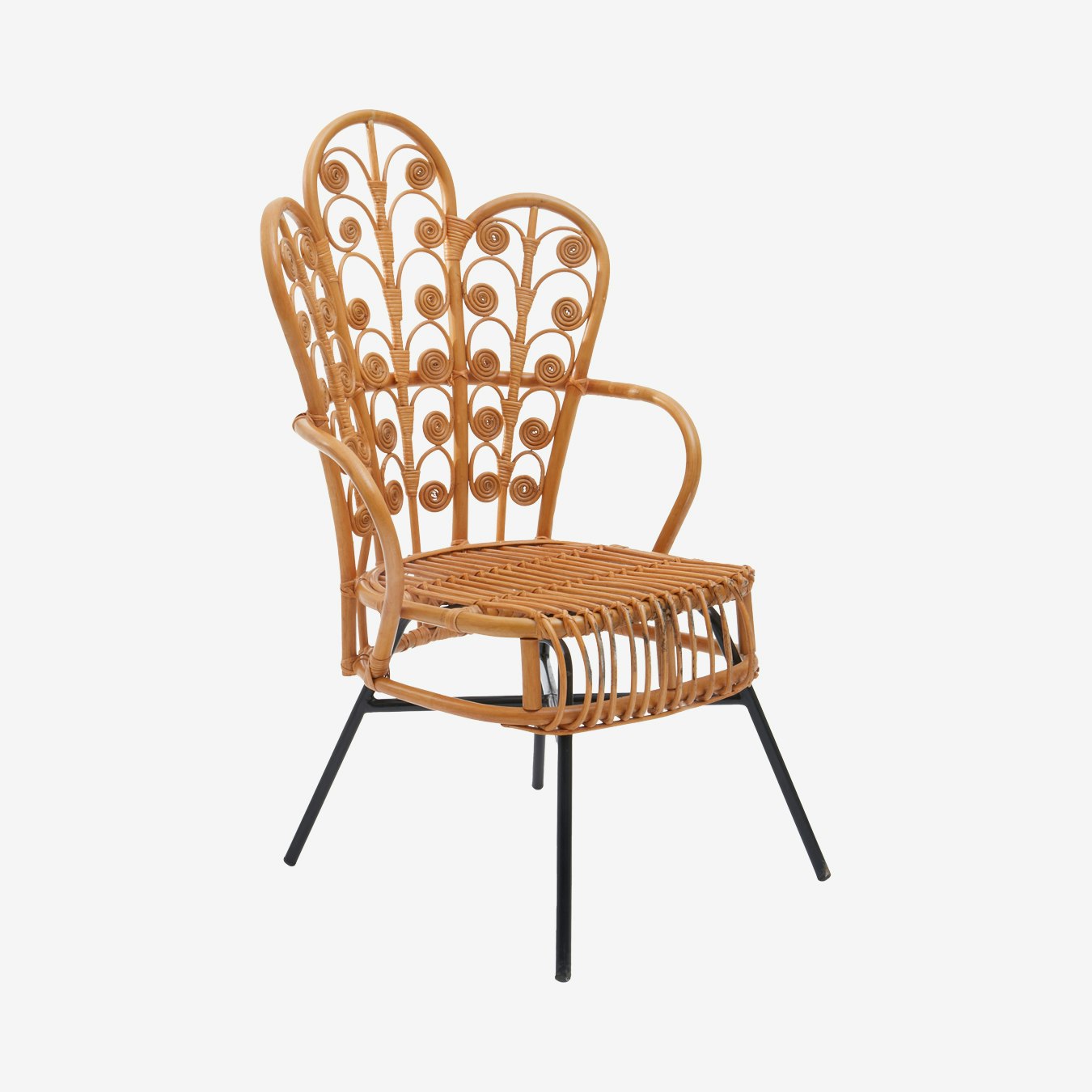 Java Rattan Chair - Natural / Black by Fifty Five South