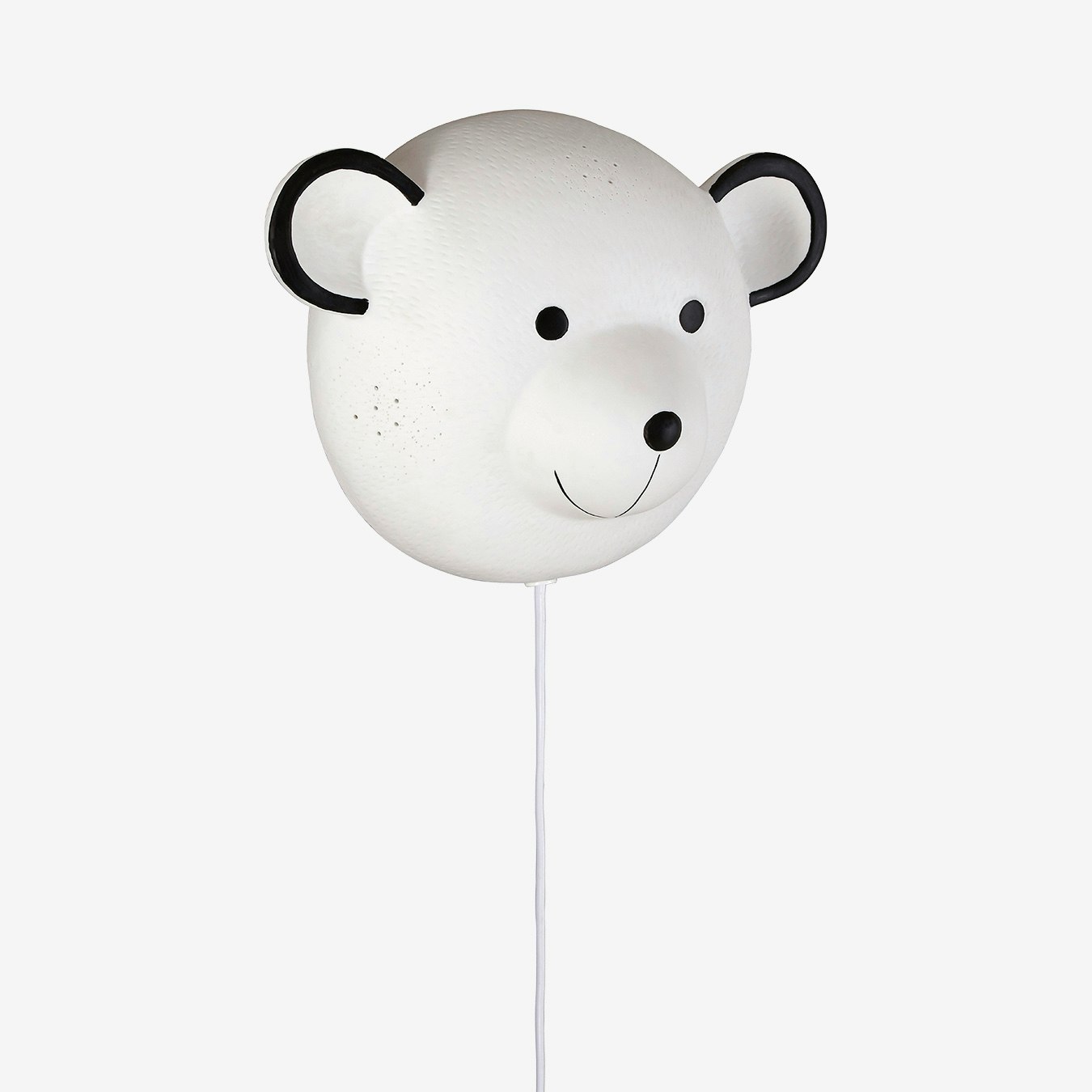Kids Bear Ceramic Night Light - White by Fifty Five South