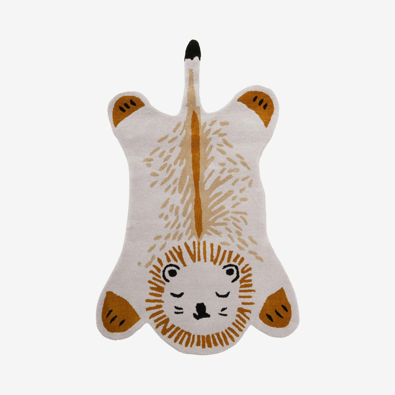 Kids Lion Rug - Gold by Fifty Five South