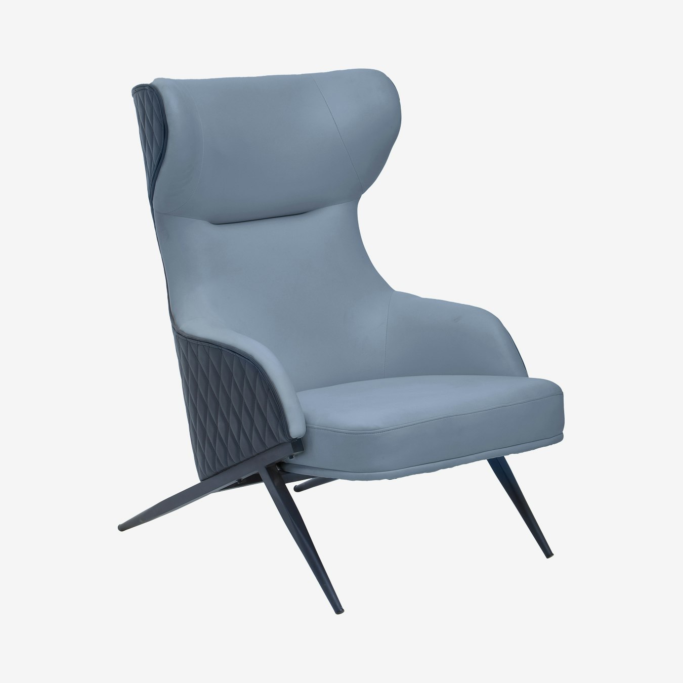 Kiev Arm Chair - Grey / Black by Fifty Five South